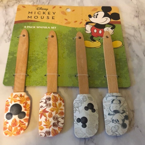 Disney Other - Disney Mickey Mouse Fall 4 Pack Spatula Set